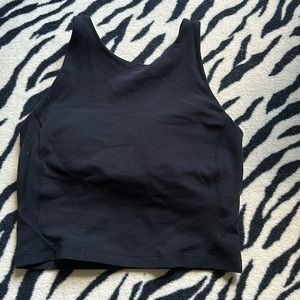Black lululemon high neck align tank size 2